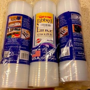 Ribbed shelf liner, pack of 3